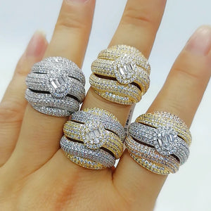Zirconia Stone Statement Ring for Women