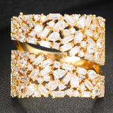 Zirconia Statement Ring Set - Women's Engagement Jewelry