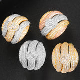 Zirconia Stone Statement Ring for Women