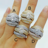 Zirconia Stone Statement Ring for Women