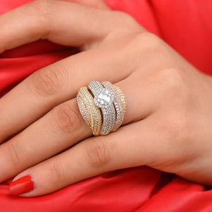 Zirconia Stones Statement Rings for Women