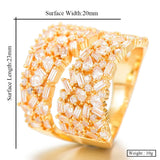Zirconia Statement Ring Set - Women's Engagement Jewelry