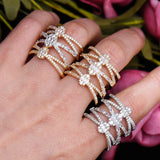 Stylish Zirconia Statement Rings for Women