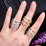 Stylish Zirconia Statement Rings for Women