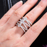 Stylish Zirconia Statement Rings for Women