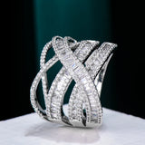 Bold Statement Rings with Zirconia Stones for Women