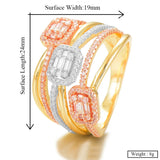 Bold Rings with Zirconia Stones for Women