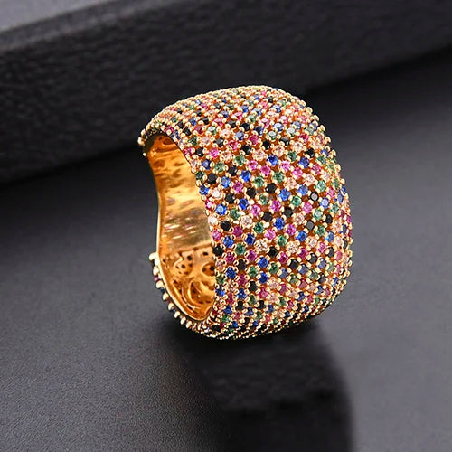 CZ Wedding Rings for Women Bridal Jewelry Engagement Accessories