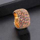 CZ Wedding Rings for Women Bridal Jewelry Engagement Accessories