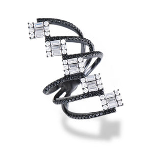 CZ Wedding Rings for Women Bridal Jewelry Full Finger Ring