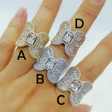 Princess Crown Zirconia Rings for Women