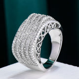 Bold Statement Rings with Zirconia Stones