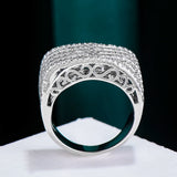 Statement Rings with Zirconia Stones for Women