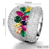 Statement Zirconia Ring Women Party Jewelry