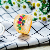 Statement Zirconia Ring Women Party Jewelry