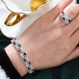 Saudi Arabia Bangle Ring Set Jewelry Sets For Women Wedding Engagement