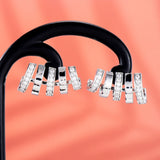 Claws Stud Earrings for Women Wedding CZ Dress Engagement Party