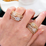 Big Round Statement Rings for Women Bohemian Beach Jewelry Gift