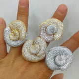 LUXUYR Flowers Statement Rings for Women - Bohemian Beach Jewelry Gift