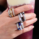Bohemian Beach Jewelry CZ Finger Ring