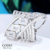 Cubic Zirconium Flower Shell Engagement Ring