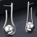 Disco Ball Hoop Earrings Wedding Party Bridal Jewelry
