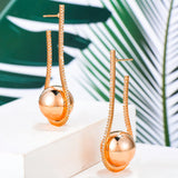 Disco Ball Hoop Earrings Wedding Party Bridal Jewelry