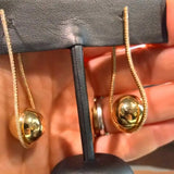 Disco Ball Hoop Earrings Wedding Party Bridal Jewelry