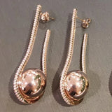Disco Ball Hoop Earrings Wedding Party Bridal Jewelry