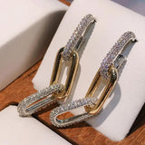 Link Chain Earrings Dubai Bridal Jewelry Gift Jewelry