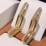 Link Chain Earrings Dubai Bridal Jewelry Gift Jewelry