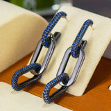 Link Chain Earrings Dubai Bridal Jewelry Gift Jewelry