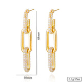 Link Chain Earrings Dubai Bridal Jewelry Gift Jewelry