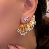 Zircon Necklace Earring Set Dubai Bridal Jewelry