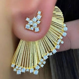 Zircon Necklace Earring Set Dubai Bridal Jewelry