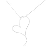 Noble Romantic Heart Pendant Long Chain Necklace Jewelry for Women
