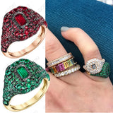 Spring Collection Stackable Rings For Women Wedding Cubic Zircon