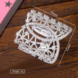 Star Galaxy Wedding Wrap Rings for Women Bridal Zircon Dubai Jewelry
