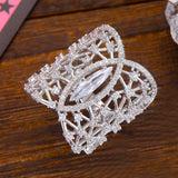 Star Galaxy Wedding Wrap Rings for Women Bridal Zircon Dubai Jewelry