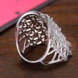 Star Galaxy Wedding Wrap Rings for Women Bridal Zircon Dubai Jewelry