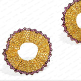 Multicolor Leaf Earrings CZ Bridal Jewelry Wedding Party