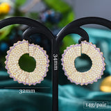 Multicolor Leaf Earrings CZ Bridal Jewelry Wedding Party