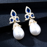 Pearl Indian Kundan Earring For Women Wedding Party African Dubai Bridal Jewelry