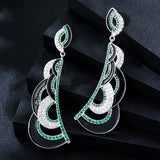 Feather Long Earrings Bohemian Beach Jewelry Dubai Gift Brincos Female