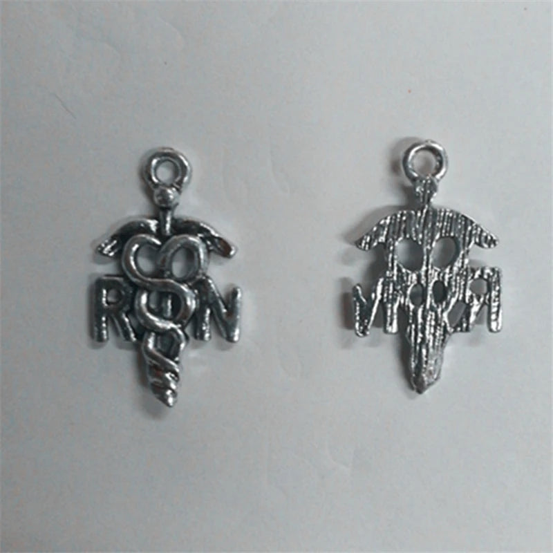 200pcs Tibetan Charms Letter Sticks DIY Jewelry Pendant Necklace Bracelet