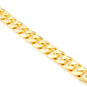 13mm Cut Cuban Stainless Steel Link Chian Bracelet Gold-Color Men Women Jewelry