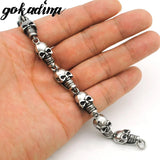 Biker Skull Bracelet 316L Stainless Steel Punk Rock Style