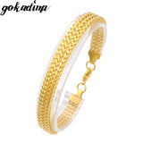 Men Bracelet Link Chain Cuban Jewelry Punk Stainless Steel Snake Bracelets Long