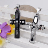 Fashion Stainless Steel Cross Pendant Necklace for Men Women