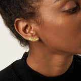Personalized Plated Stud Earrings Name Memorial Dainty Jewelry Accessories